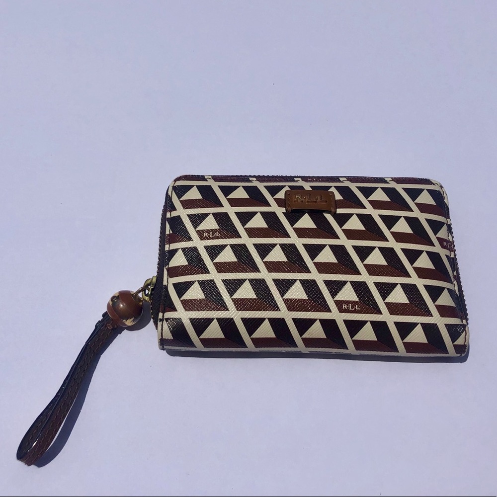 Ralph Lauren Leather Patterned Wallet